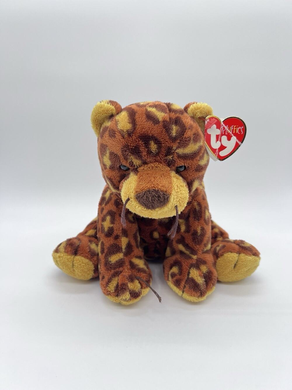 Ty Pluffies Pokey Leopard Plush TyLux 2003 Stuffed Animal Toy 10”